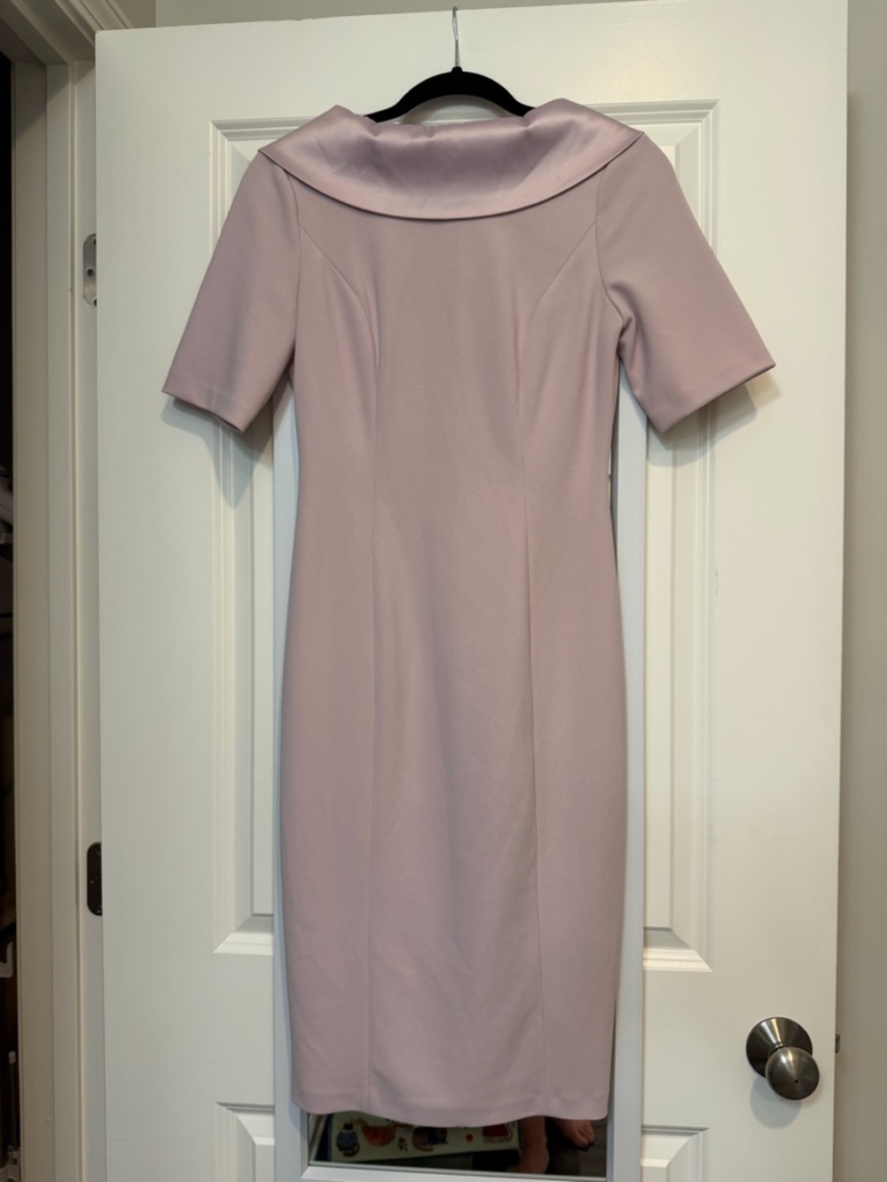 White House Black Market Dusty Pink Midi Sheath Dress